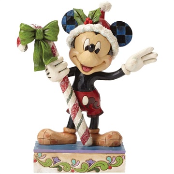 Disney figur Mickey jul med sukkerstang
